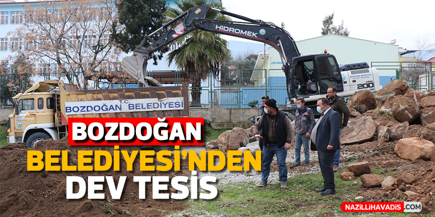 Bozdoğan Belediyesi’nden dev tesis hizmeti