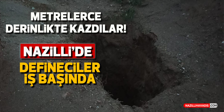 Nazilli'de defineciler iş başında