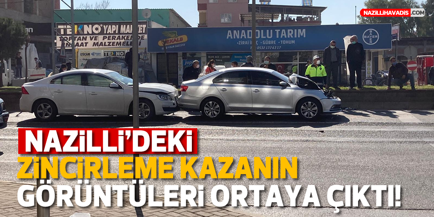 Nazilli’de mazot dökülen yolda zincirleme kaza