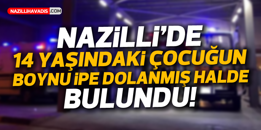 Nazilli’de hamağın ipi boynuna dolanan çocuk yaşam mücadelesi veriyor