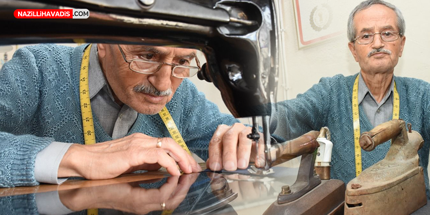 Aydın'ın 61 yıllık terzisi, salgında kapattığı iş yerini müşterilerinin çağrısıyla yeniden açtı