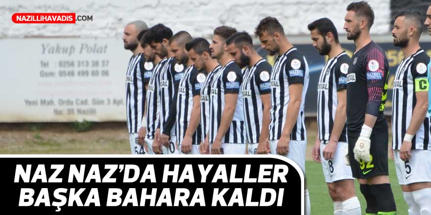 NAZ NAZ'DA HAYALLER BAŞKA BAHARA KALDI