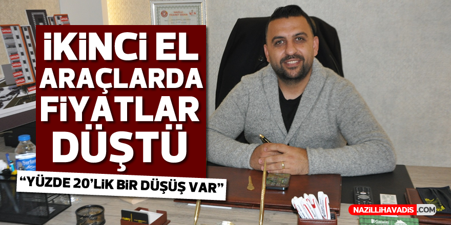 İKİNCİ EL ARAÇLARIN FİYATLARINDA DÜŞÜŞ YAŞANDI