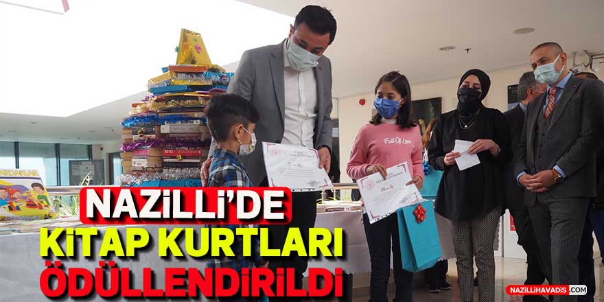 Nazilli’de en fazla kitap okuyan okuyucular ödüllendirildi