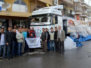 İHH Suriye Yardım Tır'ı Söke’den Yola Çıktı