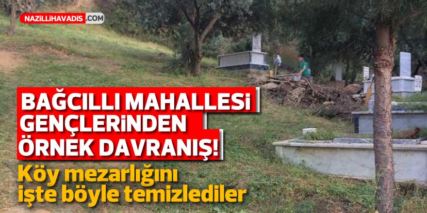 Bağcıllı Mahallesi gençlerinden örnek davranış