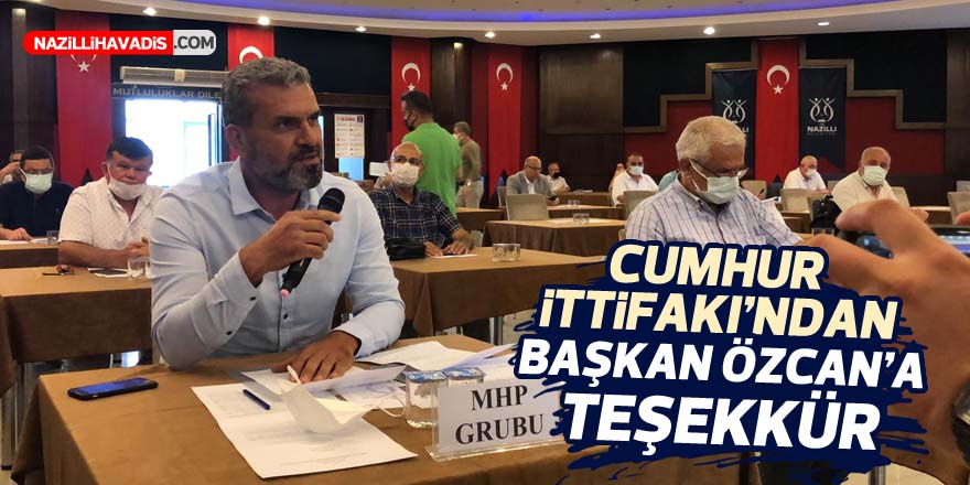 Cumhur İttifakı’ndan Başkan Özcan’a teşekkür