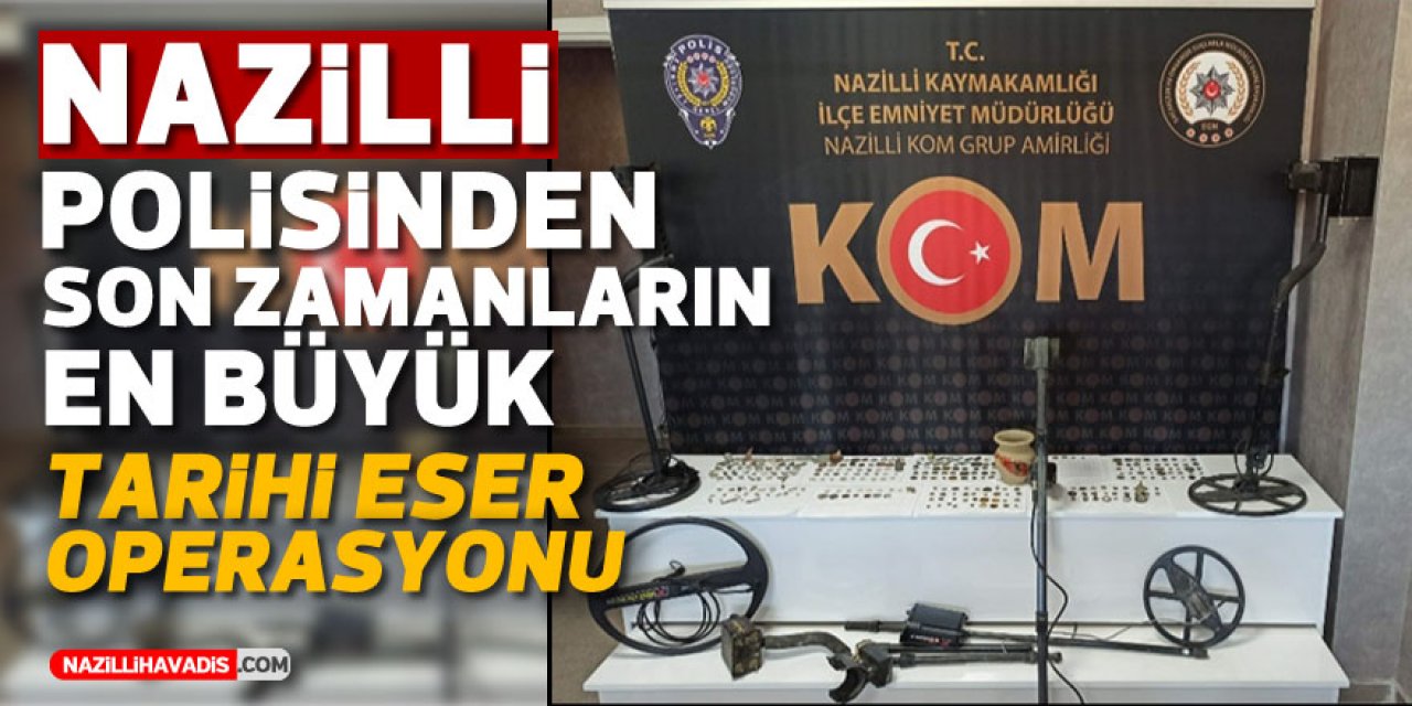 Nazilli polisinden tarihi eser operasyonu: 5 gözaltı