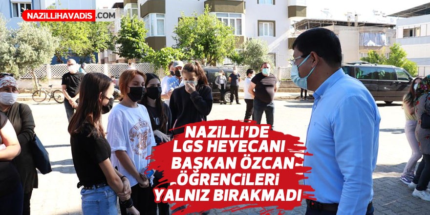 Başkan Özcan öğrencileri yalnız bırakmadı