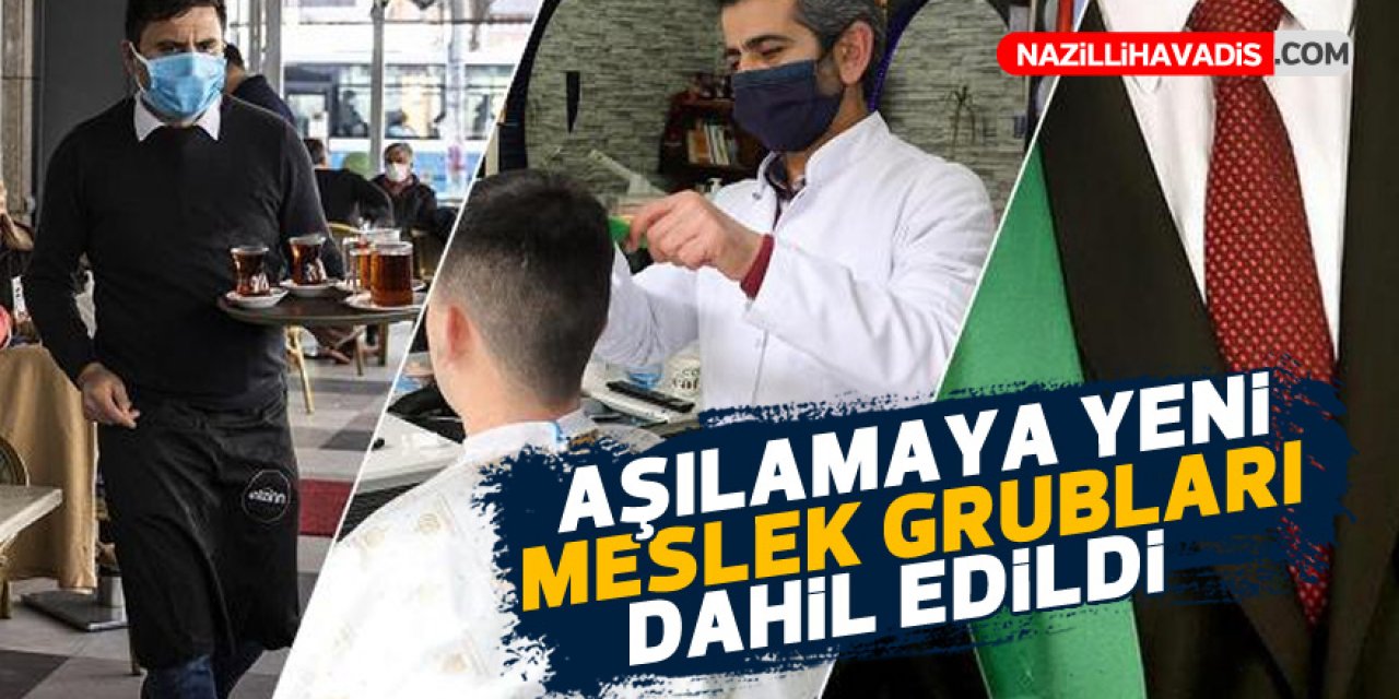 Aşılamaya yeni meslek grupları dahil edildi