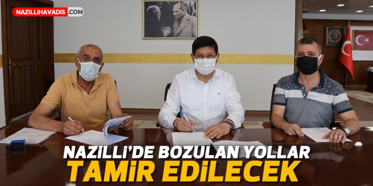 Nazilli’de bozulan yollar tamir edilecek