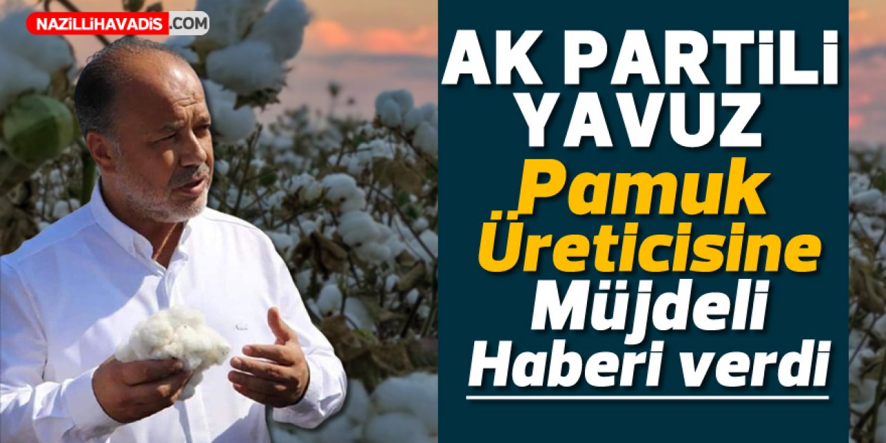 AK PARTİLİ YAVUZ PAMUK ÜRETİCİSİNE MÜJDEYİ VERDİ