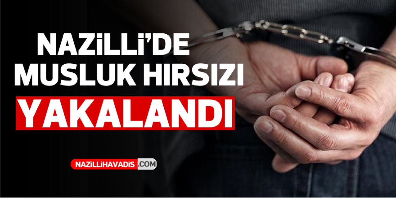 Nazilli'de musluk hırsızı yakalandı