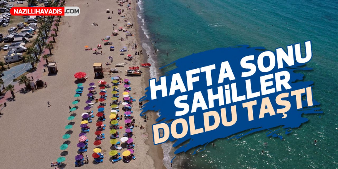 Hafta sonu sahiller doldu taştı