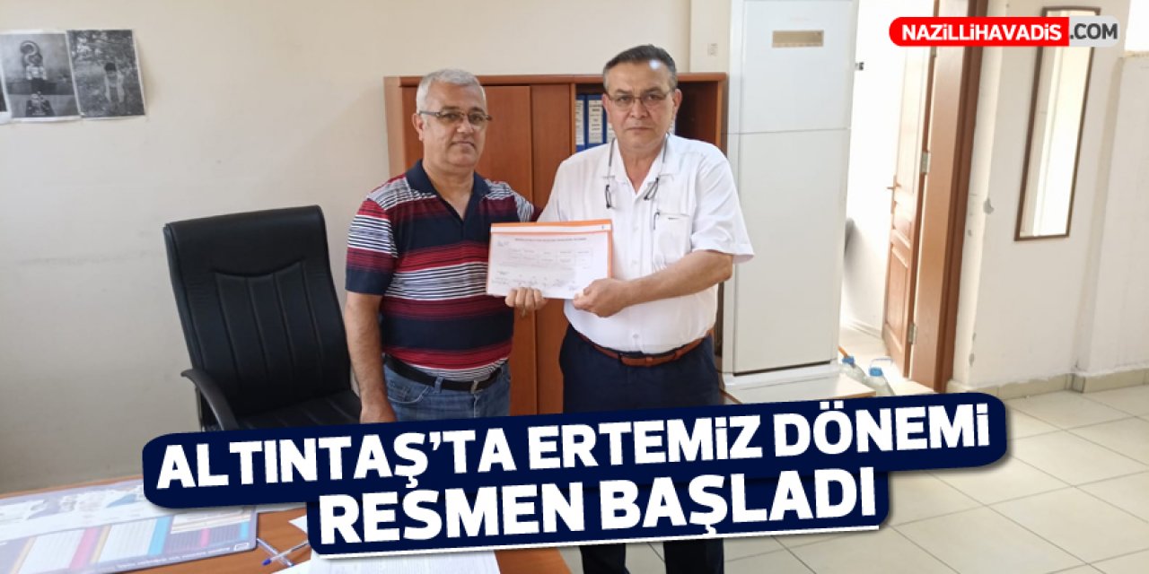 Ertemiz  mazbatasını aldı, göreve başladı