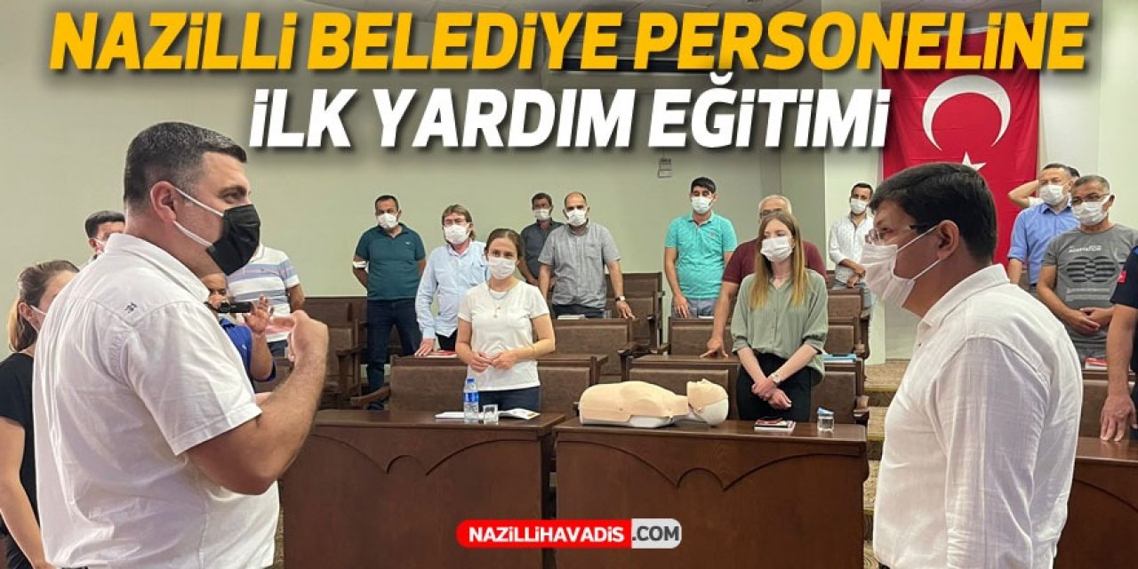 Belediye personeline ilk yardım eğitimi