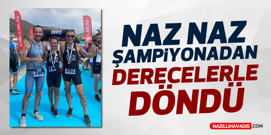 Nazilli Belediyespor, şampiyonadan derecelerle döndü