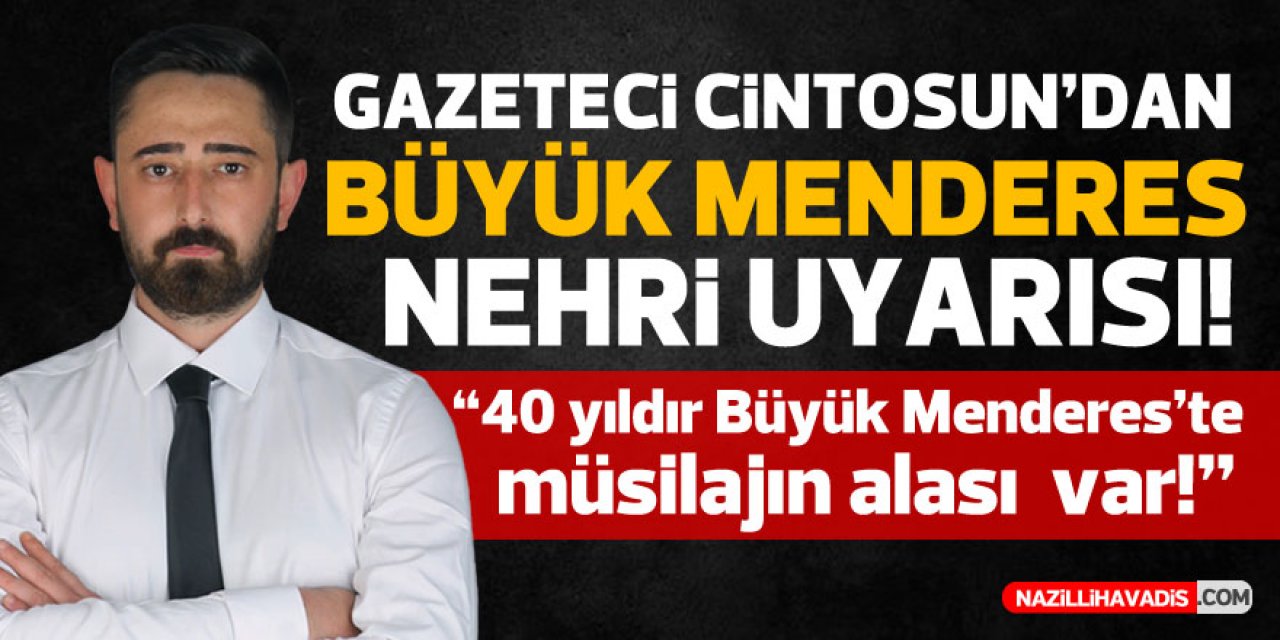 Gazeteci Cintosun : “Geleceğimiz tehlike altında”