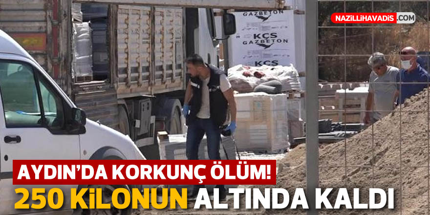 Aydın'da korkunç ölüm: 250 kilonun altında kaldı