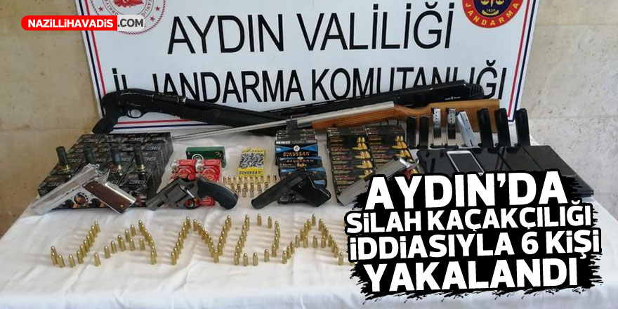 Aydın'da silah kaçakçılığı iddiasıyla 6 kişi yakalandı