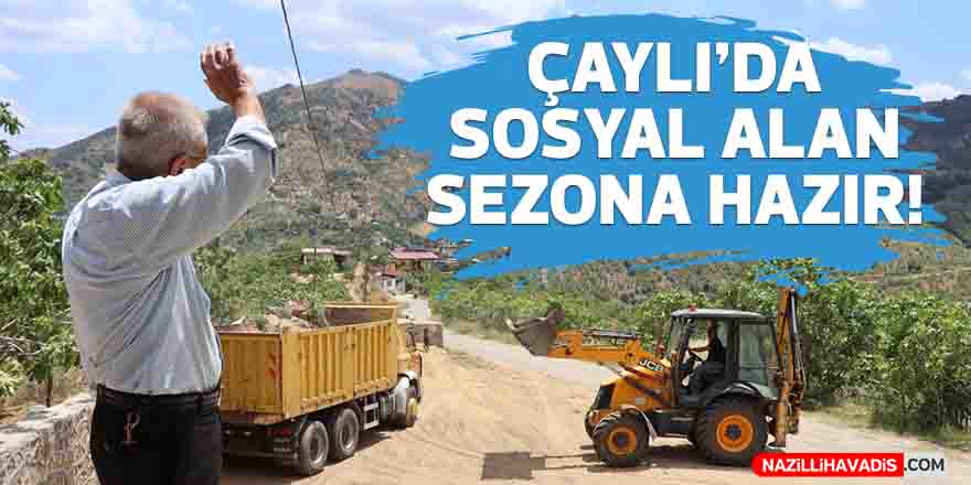 Çaylı'da sosyal alan sezona hazır