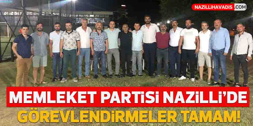 Memleket Partisi Nazilli ilk toplantısını gerçekleştirdi