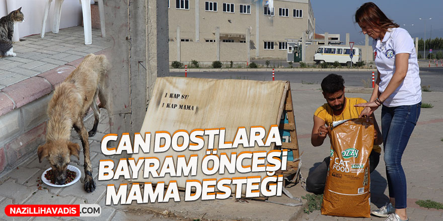 Can dostlara bayram öncesi mama desteği