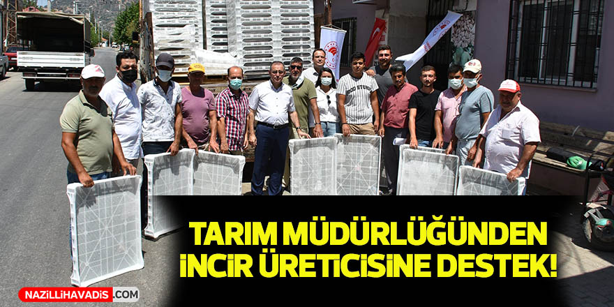 Aydınlı incir üreticilerine 12 bin adet kurutma kereveti dağıtıldı