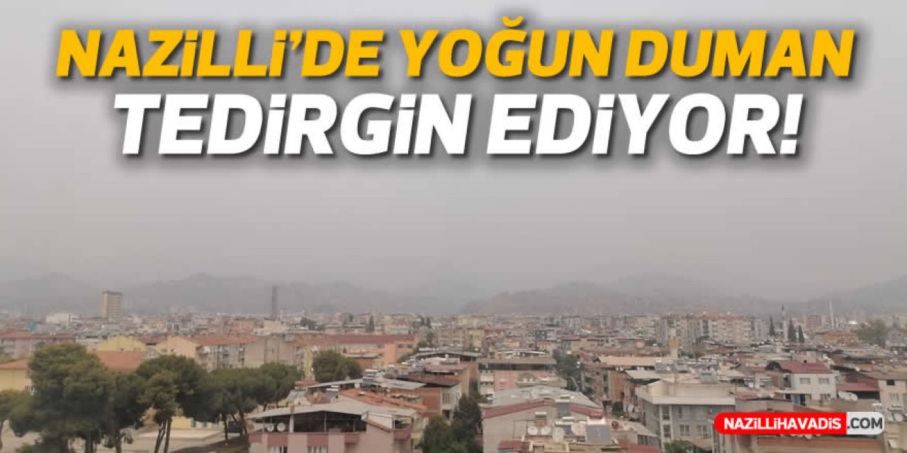 Nazilli'deki yoğun duman tedirgin ediyor