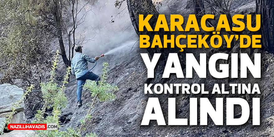 Karacasu Bahçeköy yangını kontrol altına alındı