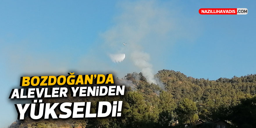 BOZDOĞAN'DA ALEVLER YENİDEN YÜKSELDİ