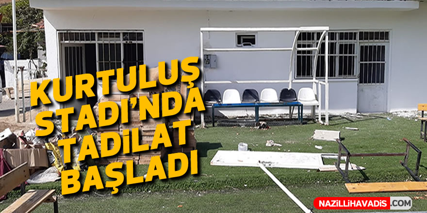 Kurtuluş Stadı'nda tadilat başladı