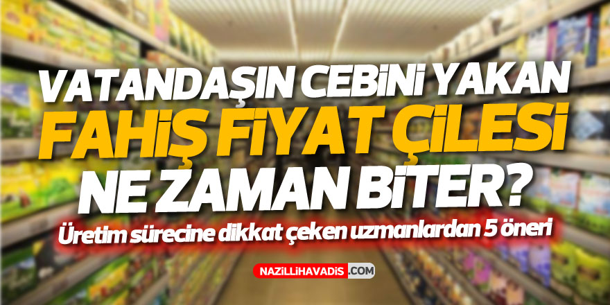 Vatandaşın cebini yakan fahiş fiyat çilesi nasıl biter?