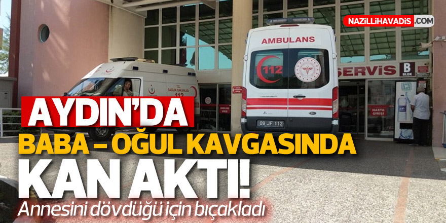 Aydın'da baba - oğul kavgası! Babasını bıçakladı