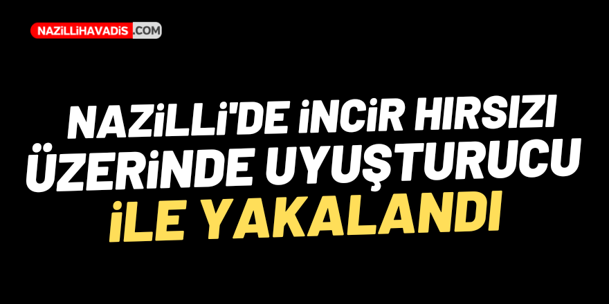 NAZİLLİ'DE İNCİR HIRSIZI ÜZERİNDE UYUŞTURUCU İLE YAKALANDI