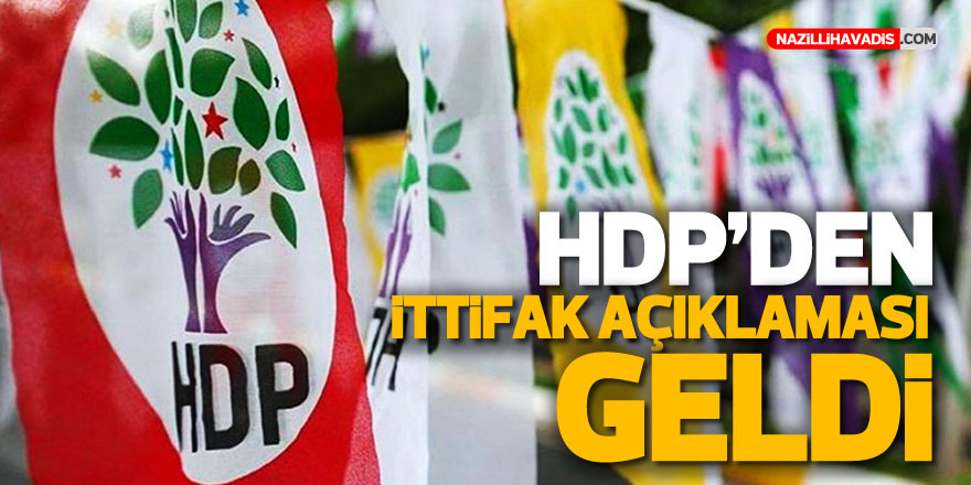 HDP'den ittifak açıklaması