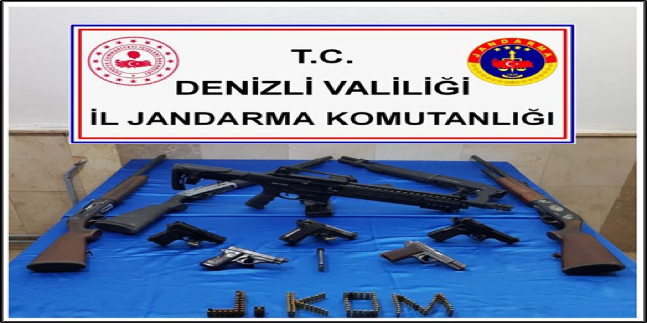 Denizli'de silah kaçakçılığı operasyonu