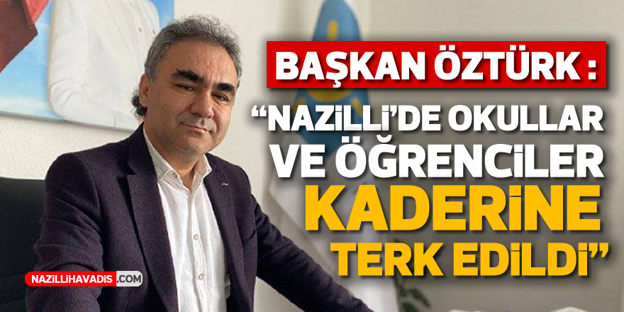 İYİ Partili Başkan Öztürk : "Veliler ve öğrenciler çözüm bekliyor”