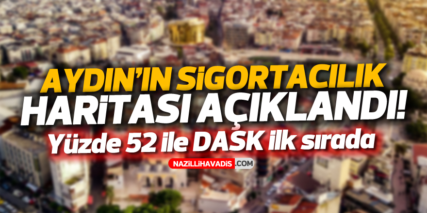 Aydın'ın sigortacılık haritası açıklandı!  Yüzde 52 ile DASK ilk sırada