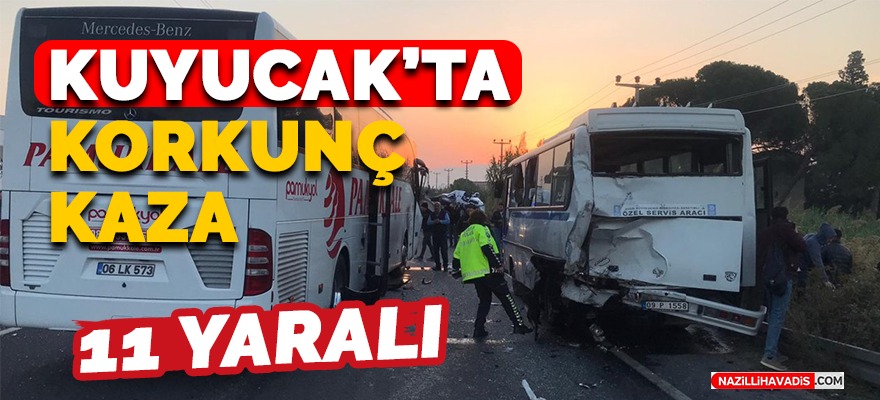 Kuyucak’ta zincirleme kaza: 11 yaralı