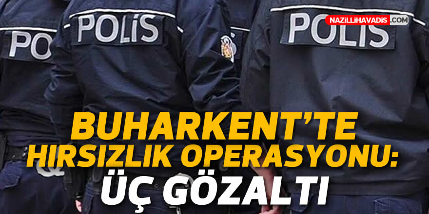 Buharkent'te hırsızlık operasyonu: 3 gözaltı