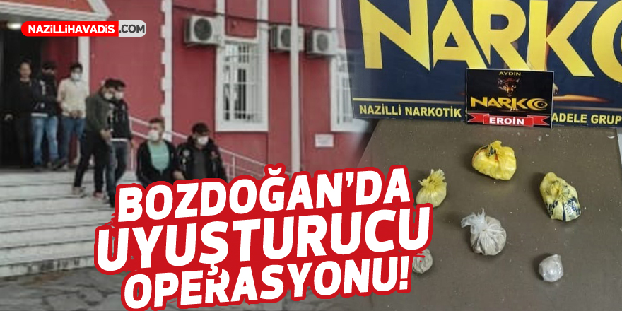 Bozdoğan'da uyuşturucu operasyonu: 3 tutuklama