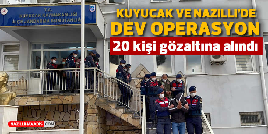 Aydın Jandarma, hayvan hırsızlarına geçit vermedi: 20 gözaltı