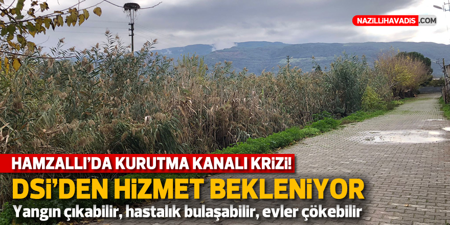 Hamzallı'da kurutma kanalı krizi