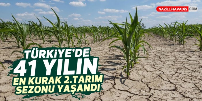 Türkiye'de 41 yılın en kurak 2. tarım sezonu yaşandı