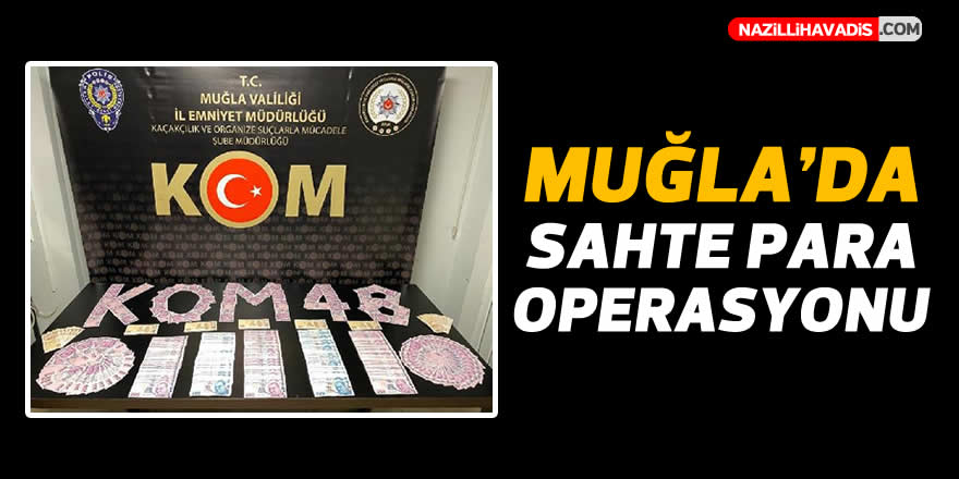 Muğla'da sahte para operasyonu