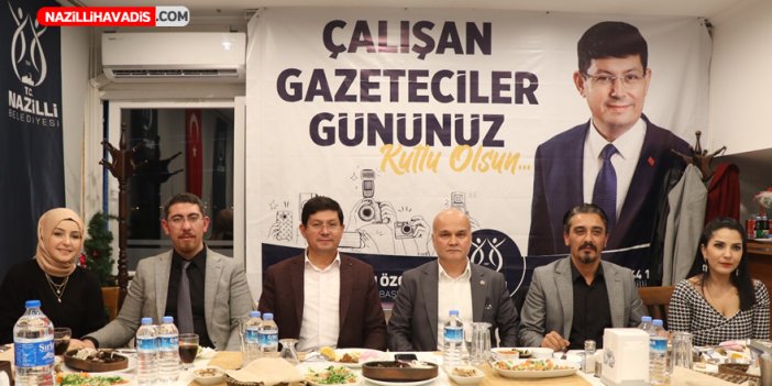 Nazilli’de gazetecilerin onuruna yemek verildi