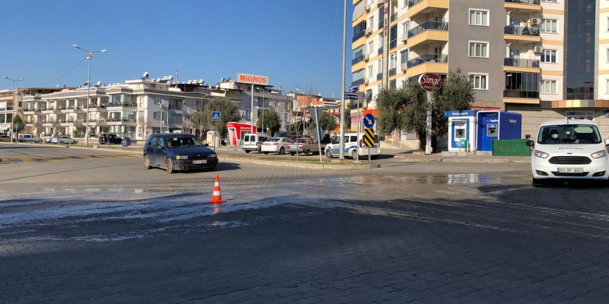 Nazilli’de Buzlu Yol Kaza Getirdi; 1 Yaralı