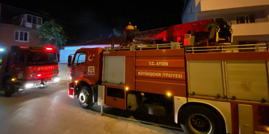 Nazilli'de Müstakil Evde Çıkan Yangında Bir Kadın Dumandan Etkilendi