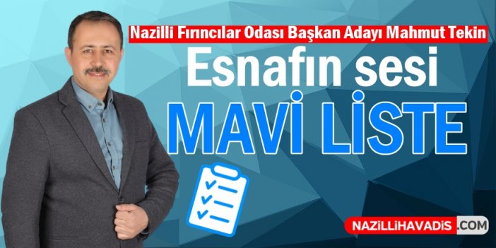 Nazilli Fırıncılar Odası'nda "Mahmut Tekin" iddialı geliyor